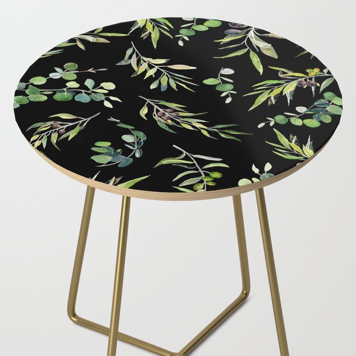 Eucalyptus and Olive Pattern  Side Table Gallery Image 2
