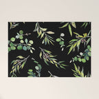 Eucalyptus and Olive Pattern  Welcome Mat Gallery Image 1