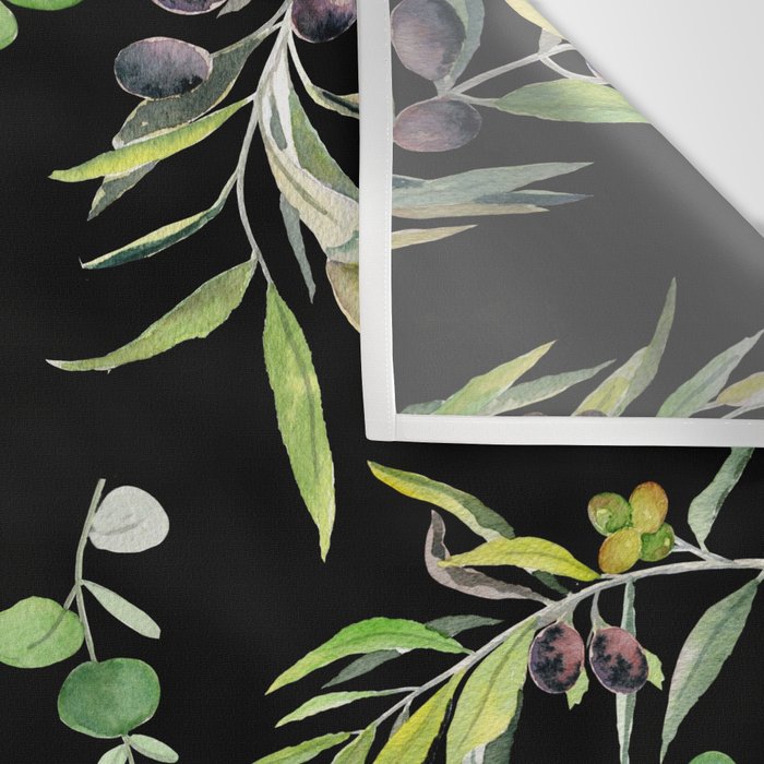 Eucalyptus and Olive Pattern  Wall Tapestry Gallery Image 3