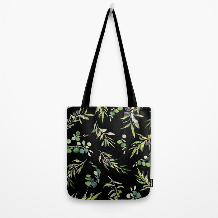 Eucalyptus and Olive Pattern  Tote Bag Gallery Image 2