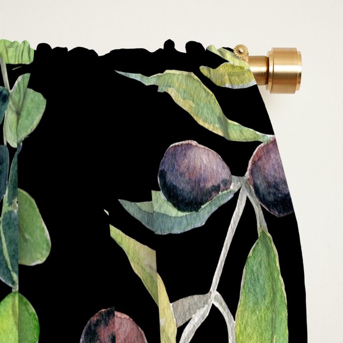 Eucalyptus and Olive Pattern  Window Curtain Gallery Image 2