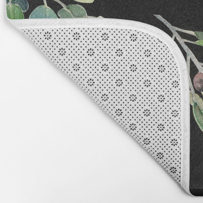 Eucalyptus and Olive Pattern  Bath Mat Gallery Image 2
