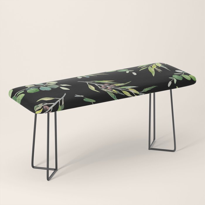 Eucalyptus and Olive Pattern  Bench Gallery Image 1