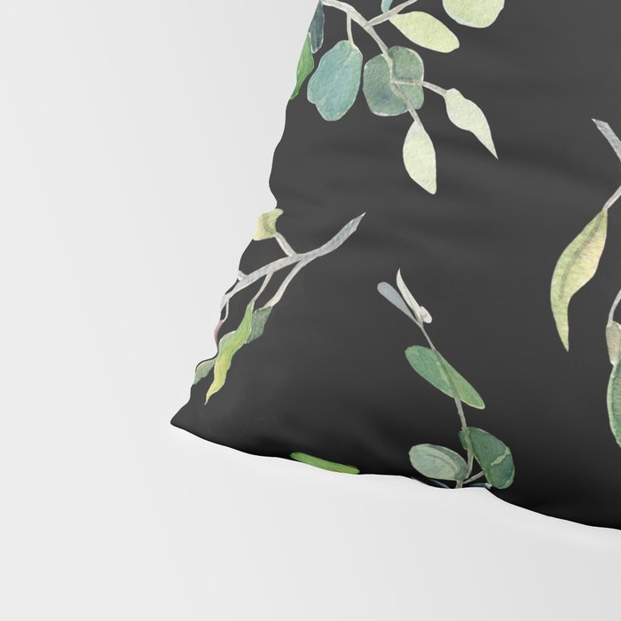 Eucalyptus and Olive Pattern  Pillow Sham Gallery Image 4