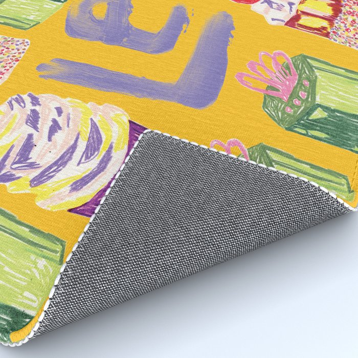 Leo Birthday Treats in Orange | Zodiac Series Rug Gallery Image 4