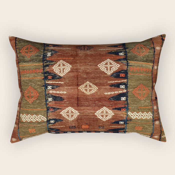 Belouch  Antique Khorassan Northeast Persian Rug Rectangular Pillow Gallery Image 2