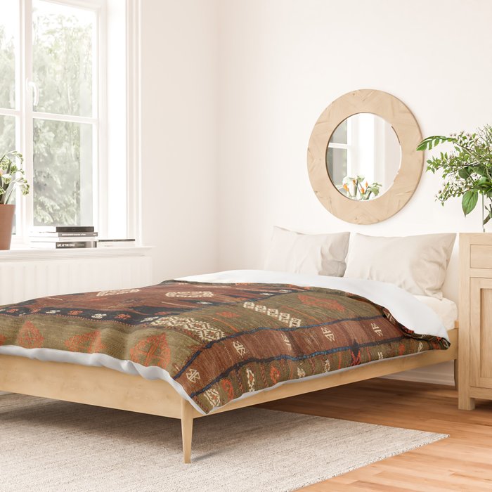 Belouch  Antique Khorassan Northeast Persian Rug Duvet Cover Gallery Image 2