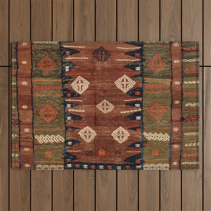 Belouch  Antique Khorassan Northeast Persian Rug Outdoor Rug Gallery Image 1