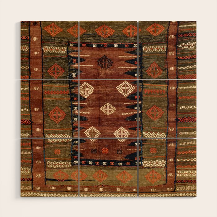 Belouch  Antique Khorassan Northeast Persian Rug Wood Wall Art Gallery Image 1