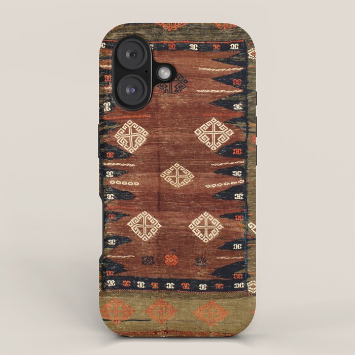 Belouch  Antique Khorassan Northeast Persian Rug iPhone Case Gallery Image 1