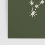 Pisces Zodiac Star Constellation Line Art Moss Green Poster Gallery Image 3