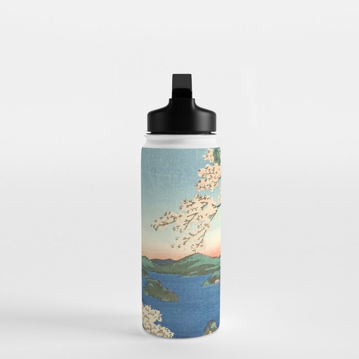 Utagawa Hiroshige - Inaba Province, Karo Koyama - Vintage Japanese Woodblock Print, 1853 Water Bottle Gallery Image 3