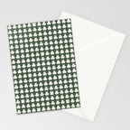 Clovers XXXIX Dark Green Botanical Pattern Stationery Card Gallery Image 2