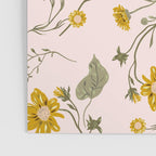 seamless pattern with small flowers on a pink background Poster Gallery Image 3