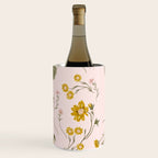 seamless pattern with small flowers on a pink background Wine Chiller Gallery Image 2