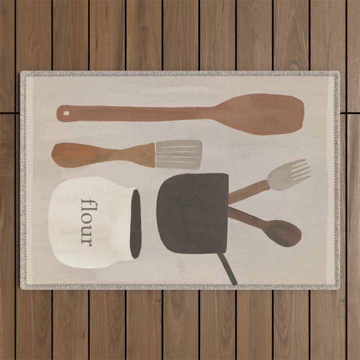 Kitchen Still Life I Outdoor Rug Gallery Image 1