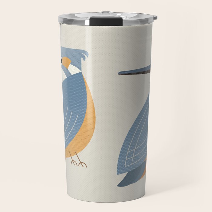 Whimsy Blue-eared Kingfisher Travel Mug Gallery Image 1