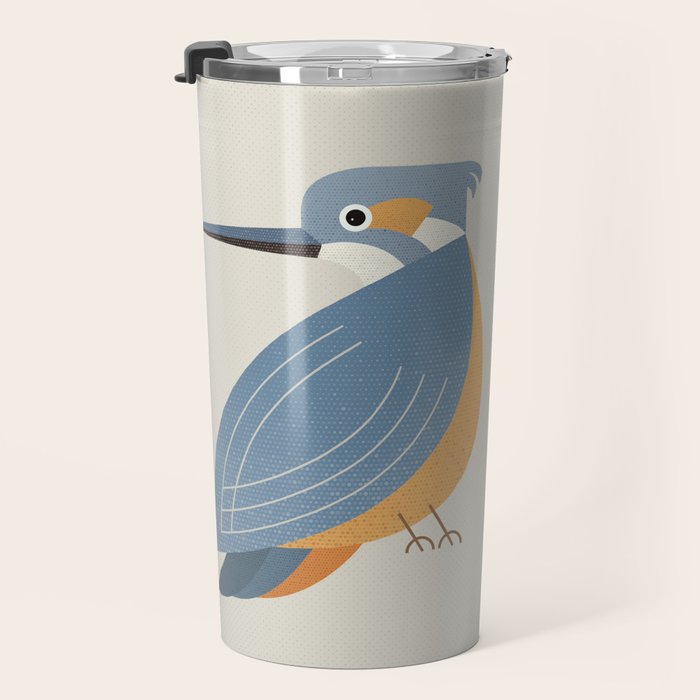 Whimsy Blue-eared Kingfisher Travel Mug Gallery Image 3