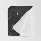 Celestial Pigs of the Night Sky A Throw Blanket Gallery Image 3