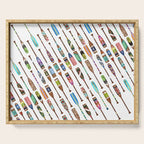 Paddles Oars Lake Life Colorful Oar lake house art Serving Tray Gallery Image 1