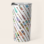 Paddles Oars Lake Life Colorful Oar lake house art Travel Mug Gallery Image 3