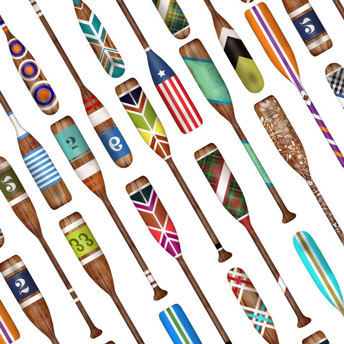 Paddles Oars Lake Life Colorful Oar lake house art Coffee Mug Gallery Image 2