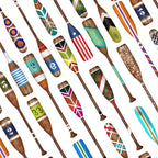Paddles Oars Lake Life Colorful Oar lake house art Coffee Mug Gallery Image 2