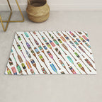 Paddles Oars Lake Life Colorful Oar lake house art Rug Gallery Image 1