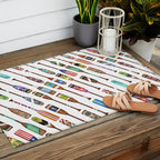Paddles Oars Lake Life Colorful Oar lake house art Outdoor Rug Gallery Image 2
