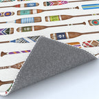 Paddles Oars Lake Life Colorful Oar lake house art Rug Gallery Image 4