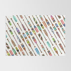 Paddles Oars Lake Life Colorful Oar lake house art Rug Gallery Image 2
