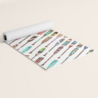 Paddles Oars Lake Life Colorful Oar lake house art Yoga Mat Gallery Image 2