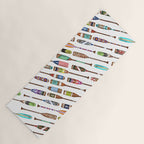 Paddles Oars Lake Life Colorful Oar lake house art Yoga Mat Gallery Image 1