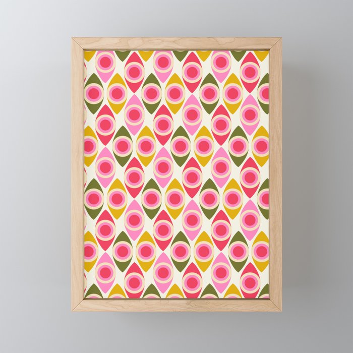 Mid Century Modern Geo pattern 2 Mini Art Print Gallery Image 1