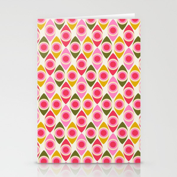 Mid Century Modern Geo pattern 2 Stationery Card Gallery Image 2