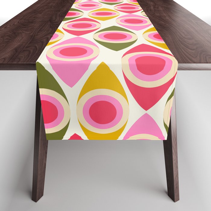 Mid Century Modern Geo pattern 2 Table Runner Gallery Image 1