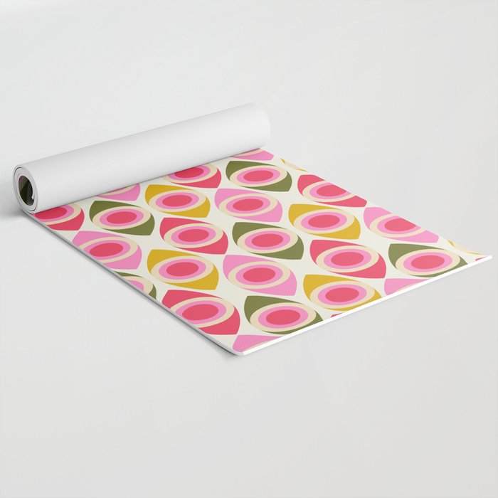 Mid Century Modern Geo pattern 2 Yoga Mat Gallery Image 2