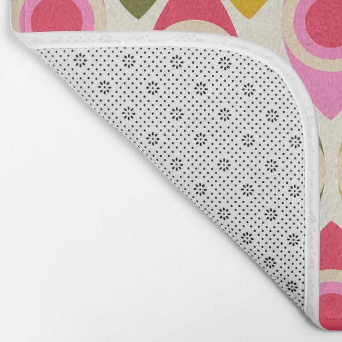 Mid Century Modern Geo pattern 2 Bath Mat Gallery Image 2