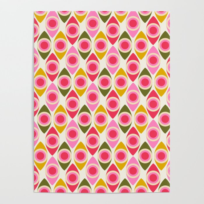 Mid Century Modern Geo pattern 2 Poster Gallery Image 4