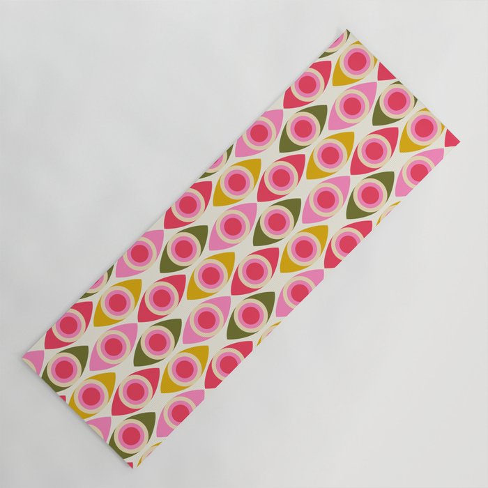 Mid Century Modern Geo pattern 2 Yoga Mat Gallery Image 1