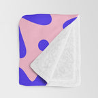 Colorful fun doodle symbol art pattern Throw Blanket Gallery Image 3