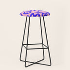 Colorful fun doodle symbol art pattern Stool Gallery Image 1