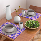 Colorful fun doodle symbol art pattern Placemat Gallery Image 2