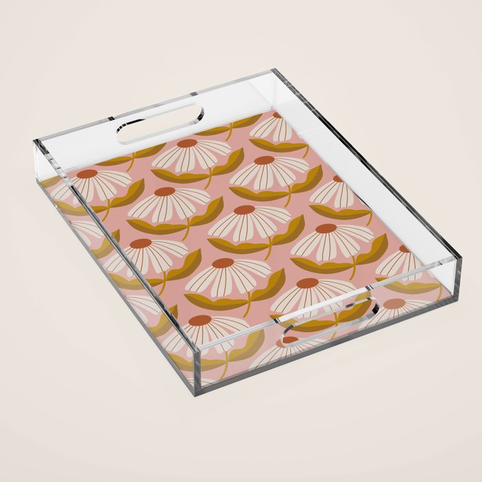 Nostalgic Daisy Acrylic Tray Gallery Image 1