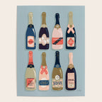 French Champagne Collection - Navy & Coral Poster Gallery Image 4
