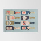 French Champagne Collection - Navy & Coral Rug Gallery Image 2