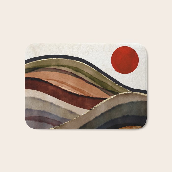 Fall Abstract Bath Mat Gallery Image 1