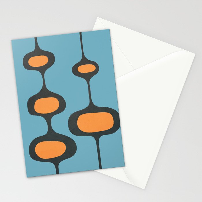 Mid-Century Modern Abstract Art 18 Stationery Card Gallery Image 2