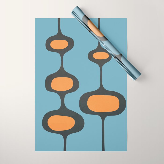Mid-Century Modern Abstract Art 18 Wrapping Paper Gallery Image 1