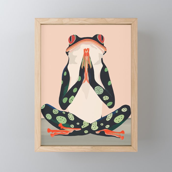 Yoga Frog Mini Art Print Gallery Image 1